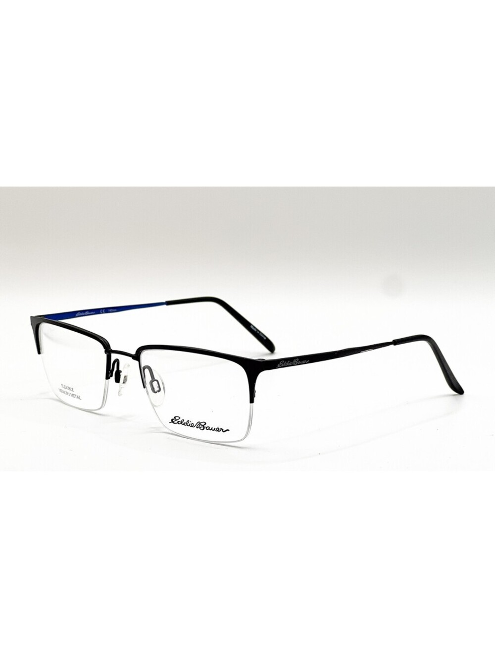 Eddie Bauer EB32006 BK Black Rectangle Authentic Eyeglass Frames 51-19-140